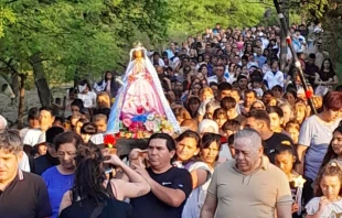 Procesión de "la Cautivita" en Río Seco, Córdoba (Argentina). Crédito: Parroquia Sra del Rosario.