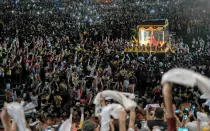 La procesión del Nazareno Negro este 9 de enero en Manila, Filipinas.