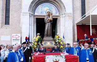 Procesión de San Antonio de Padua en Padua (Italia). Crédito: Basílica de San Antonio de Padua https://www.santantonio.org/it/basilica
