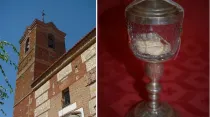 El prodigio Eucarístico de Moraleja de Enmedio (España) se observa desde 1936. Crédito: Comunidad de Madrid/Parroquia de San Millán.