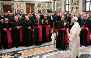 Audiencia del Papa León XIV con la Rota Romana Crédito: Vatican Media