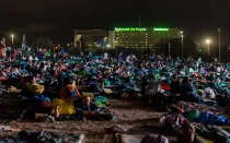 Más de un millón de jóvenes durmieron en la explanada de Tor Vergarta la noche del sábado 2 de agosto