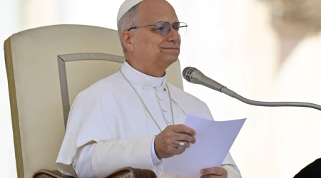 Imagen referencial del Papa León XIV durante una Audiencia General