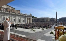 El Papa León XIV este domingo 7 de septiembre durante la Misa de canonización