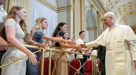 El Papa León XIV saluda a los catecúmenos de Francia este 29 de julio