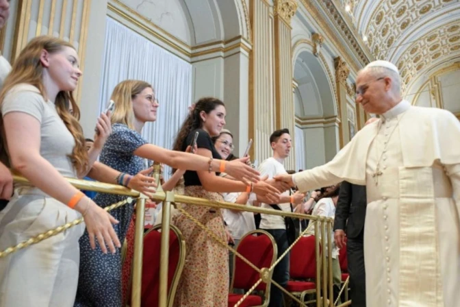El Papa León XIV saluda a los catecúmenos de Francia este 29 de julio