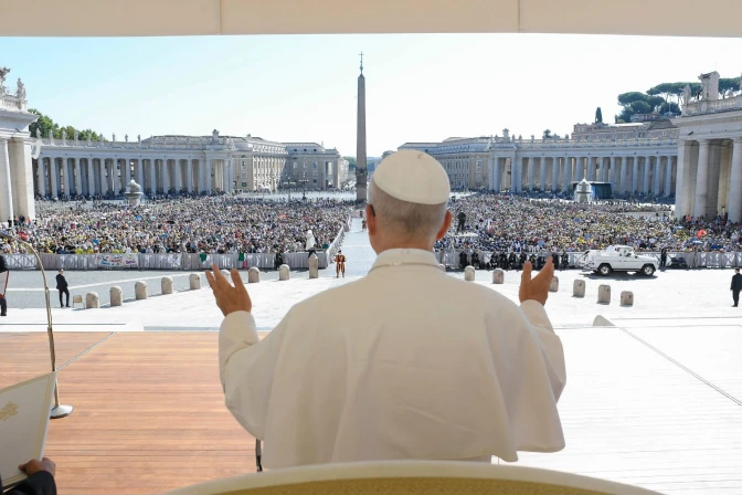 El Papa León XIV durante una Audiencia General/ imagen referencial
