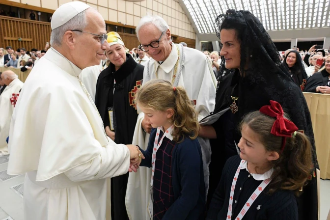 Audiencia del Papa en el Aula Pablo VI con la Orden del Santo Sepulcro de Jerusalén