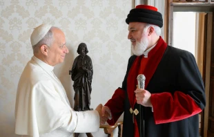 El Papa León XIV recibe a su Santidad Mar Awa III en el Vaticano Crédito: Vatican Media
