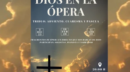 Cartel de "Dios en la ópera"