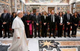 Audiencia con los miembros del Advisory Board di RCS Academy Crédito: Vatican Media