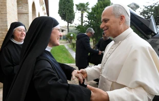 Encuentro del Papa con las monjas de Montefalco Crédito: Vatican Media