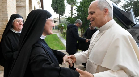 Encuentro del Papa con las monjas de Montefalco