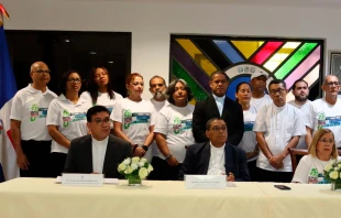 Rueda de prensa de la Comisión de Familia del Episcopado Dominicano. Crédito:  Conferencia del Episcopado Dominicano