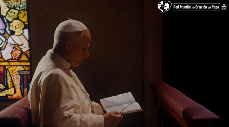 Imagen oficial de la campaña "Reza con el Papa" para enero 2026