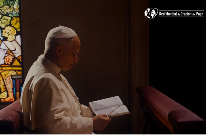 Imagen oficial de la campaña "Reza con el Papa" para enero 2026