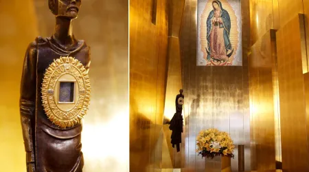Reliquia de la tilma de la Virgen de Guadalupe
