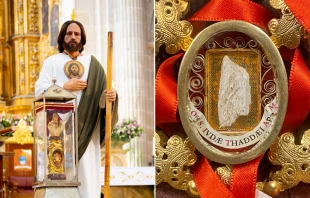 Reliquia de San Judas Tadeo en la Catedral de Ciudad de México. Crédito: Catedral Metropolitana de la Arquidiócesis de México.
