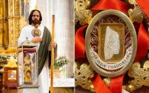 Reliquia de San Judas Tadeo en la Catedral de Ciudad de México.