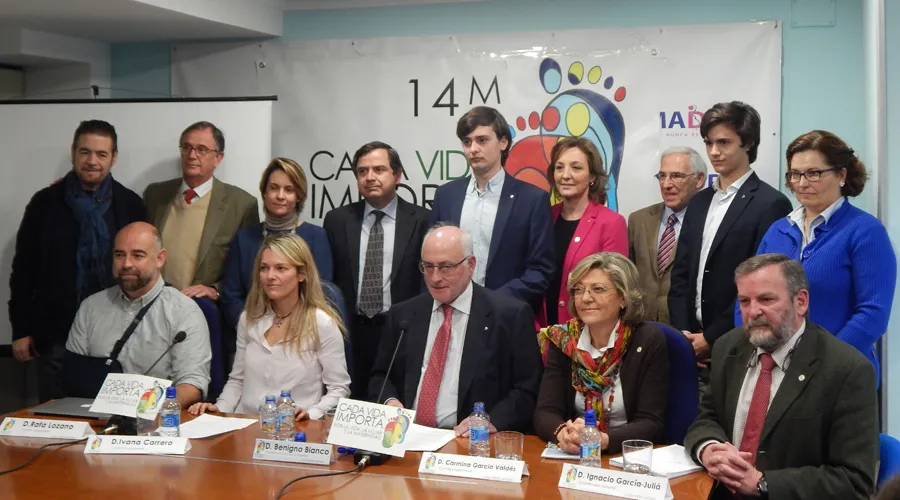 Principales representantes de asociaciones pro vida en España. Foto: ACI Prensa. ?w=200&h=150