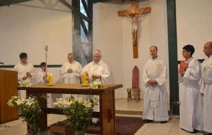 Misa en reparación Crédito: Iglesia de Santiago