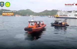 Operativo de rescate tras el naufragio de un barco en Indonesia en el que fallecieron 4 españoles de una familia. Crédito: National Search and Rescue Agency of Indonesia.
