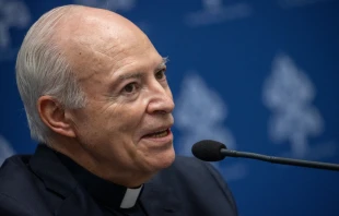 Imagen referencial del Cardenal Aguiar Retes Crédito: Daniel Ibáñez/ EWTN News