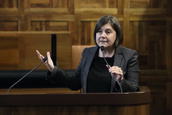 La presidenta de la Federación de Universidades Católicas Europeas (FUCE), Elena Beccalli, es también la rectora de la Universidad Católica del Sagrado Corazón. Crédito: Cortesía Universidad Católica del Sagrado Corazón