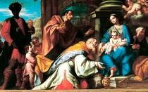 Adoración de los Reyes Magos.