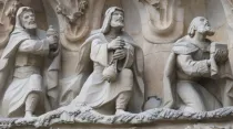 Relieve de los Reyes Magos en la basílica de la Sagrada Familia de Barcelona. Crédito: Cathopic