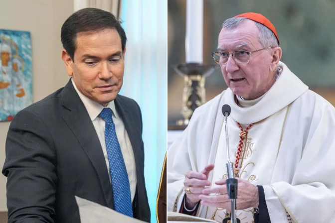 Marco Rubio y Cardenal Parolin