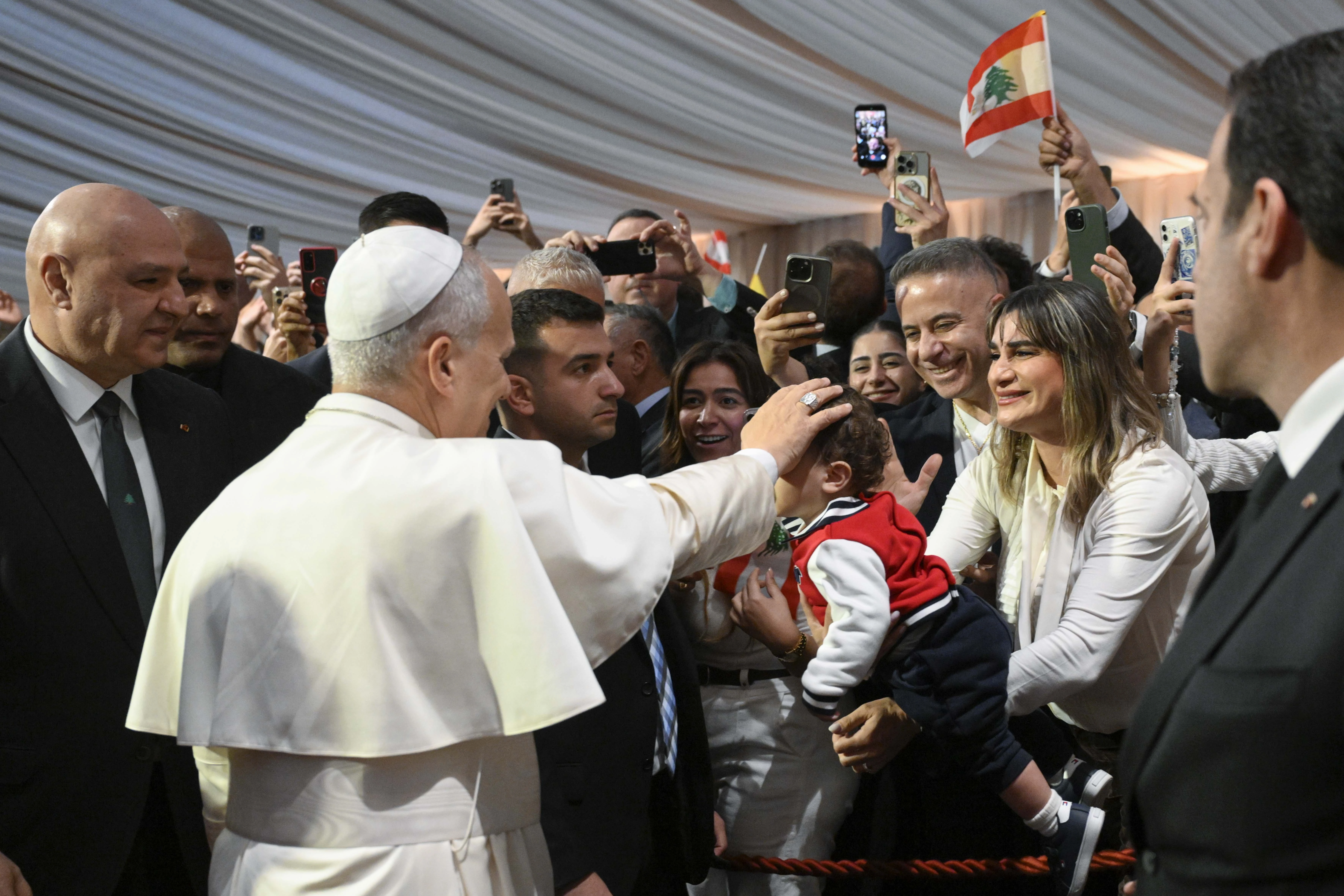 Los libaneses han dado una gran bienvenida al Papa | Crédito: Vatican Media