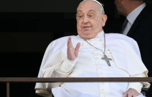 El Papa Francisco saluda y bendice a los fieles antes de regresar al Vaticano Crédito: Vatican Media