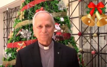 Mons. Robert Prevost en su mensaje por Navidad 2022, la última Navidad que celebró siendo obispo de Chiclayo en el norte del Perú.