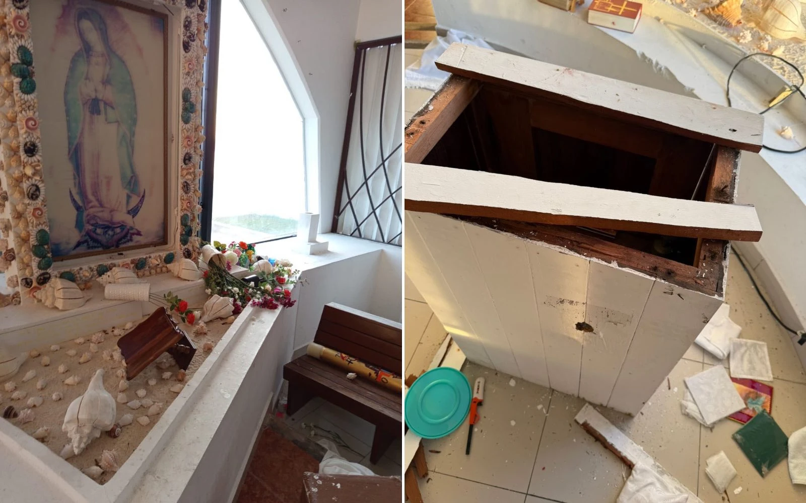 La Capilla de Guadalupe en Isla Mujeres sufrió un robo y vandalismo durante la noche del 1 de noviembre. Dos implicados en el robo han sido detenidos.?w=200&h=150