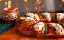 Tradicional rosca de Reyes.