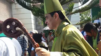 El obispo Rolando Álvarez, ganador del Premio Libertas Internacional 2024. En la imagen, cuando estaba en Matagalpa en 2018.