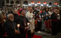 Católicos en Roma rezan por la paz en Tierra Santa el domingo 15 de octubre