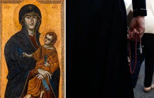 Imagen mariana de la Salus Populi Romani / Rosario Crédito: Dominio público / Daniel Ibáñez - ACI Prensa