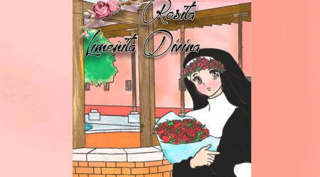 Portada de la historieta Rosita Limeñita Divina, sobre Santa Rosa de Lima.