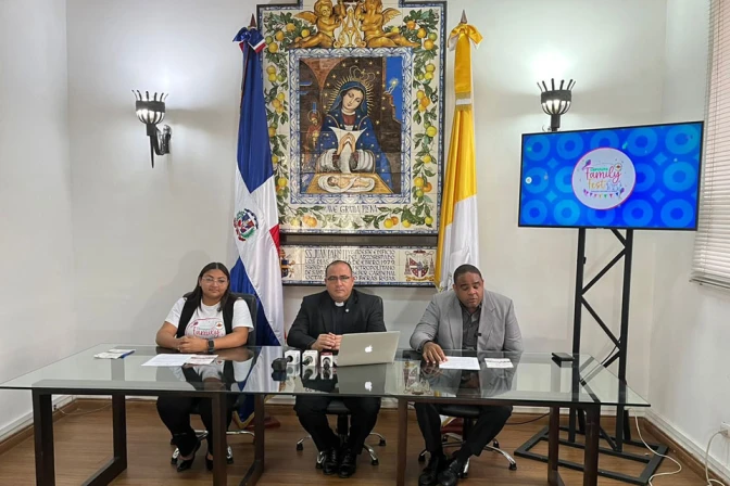 Rueda de prensa del Family Fest en el Arzobispado de Santo Domingo 02072025