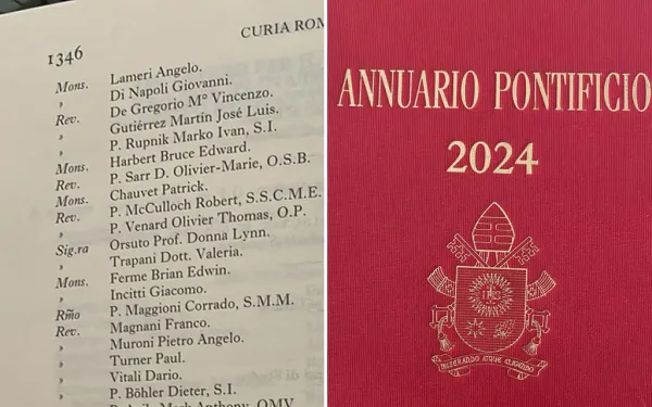 P. Marko Rupnik figura como jesuita y consultor del Vaticano en el Anuario Pontificio 2024. Crédito: Anuario Pontificio 2024