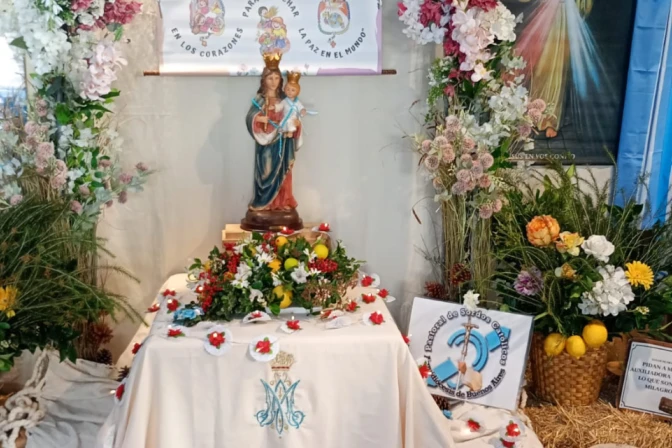 Stand de María Auxiliadora en la Expo Rural