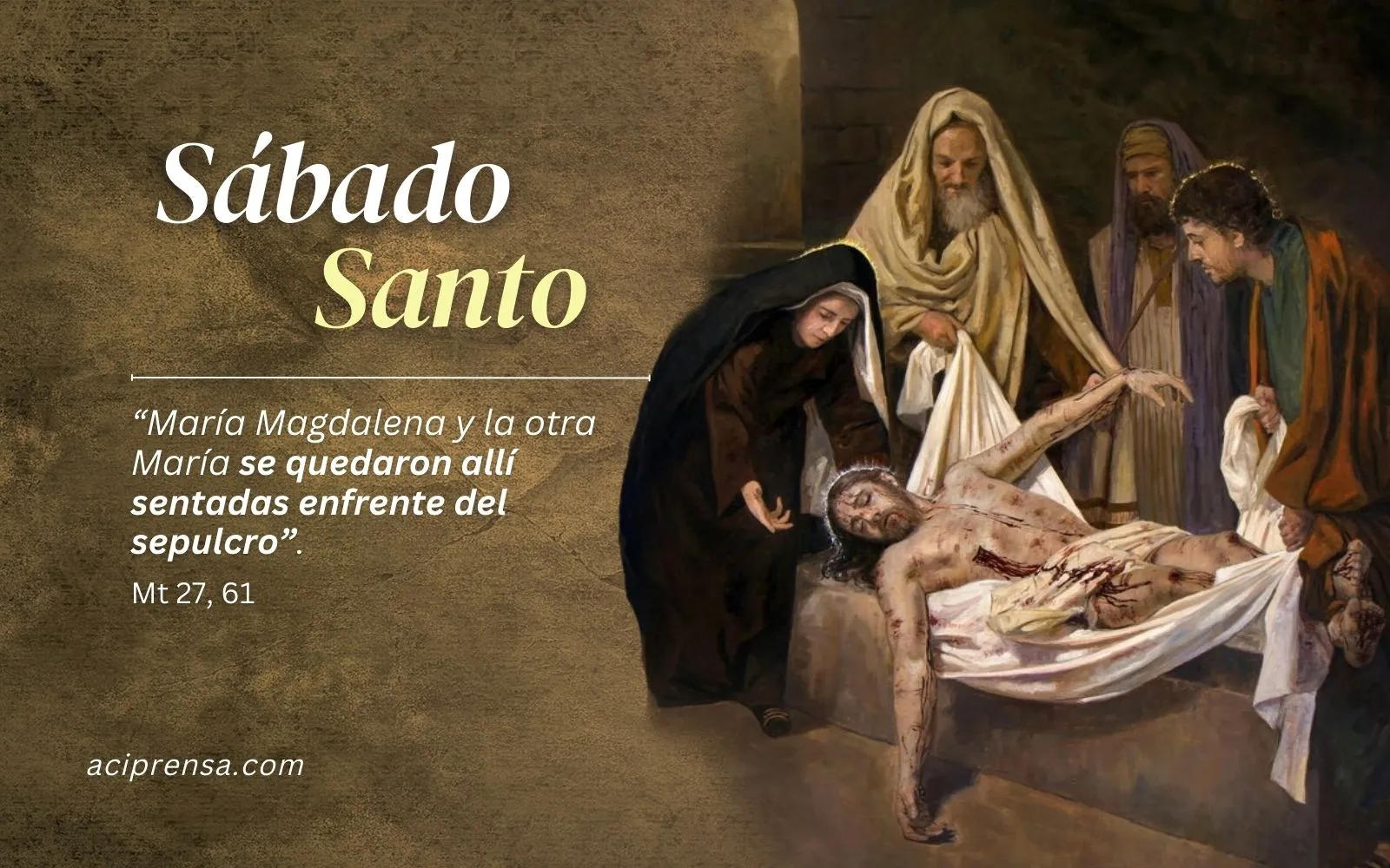 Sábado Santo, el día en que todos perdieron la fe, salvo María, Madre de  Dios | ACI Prensa