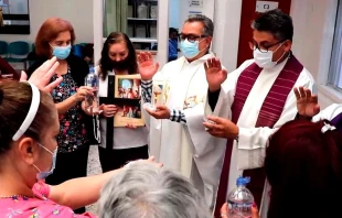 Sacerdotes de la Arquidiócesis de Bogotá durante la experiencia misionera de la Cuaresma 2024. Crédito: Arquidiócesis de Bogotá.