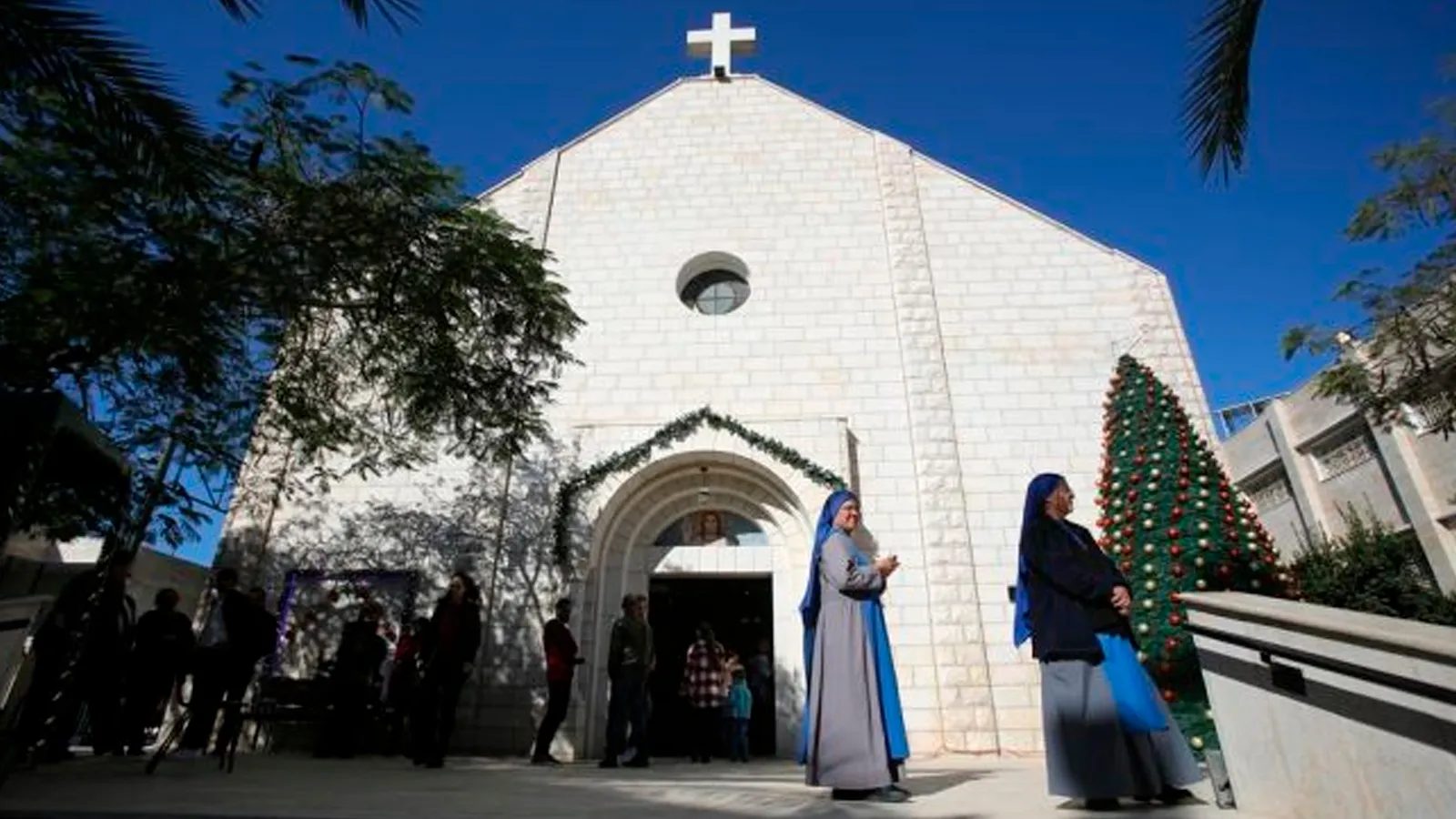 Parroquia de la Sagrada Familia en Gaza durante la Navidad de 2021.?w=200&h=150