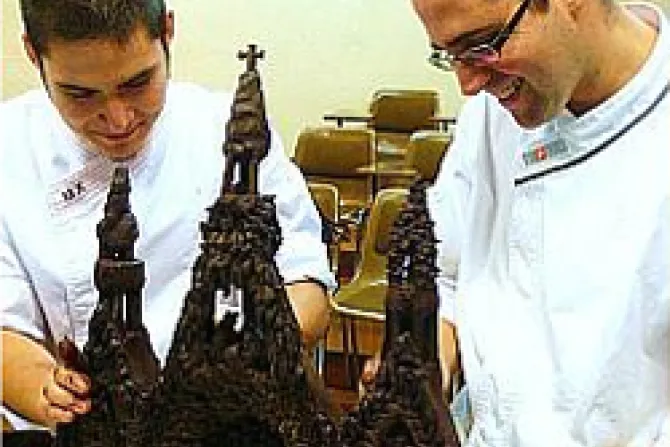 Pasteleros ofrecerán al Papa una Sagrada Familia de 50 kilos de chocolate