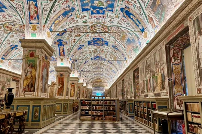 Sala Sixtina de la Biblioteca Apostólica Vaticana.