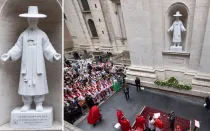 La imagen de San Andrés Kim inaugurada hoy en el Vaticano