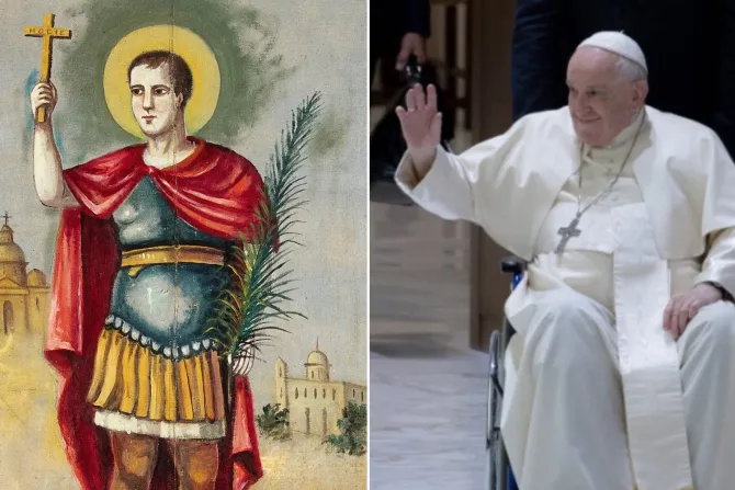 San Expedito y el Papa Francisco